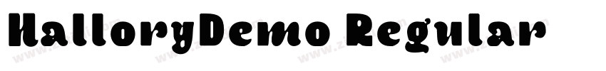HalloryDemo Regular字体转换